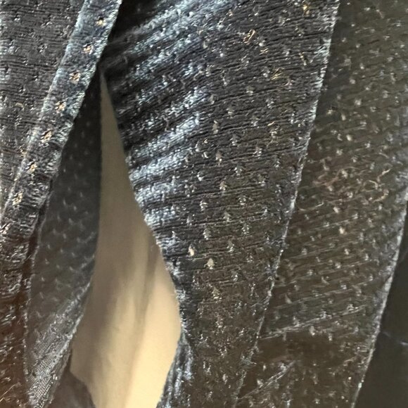 ST. JOHN SPORT by Marie Gray Velour Jacket Size Medium Blue, Light Blue Lining - Picture 5 of 7